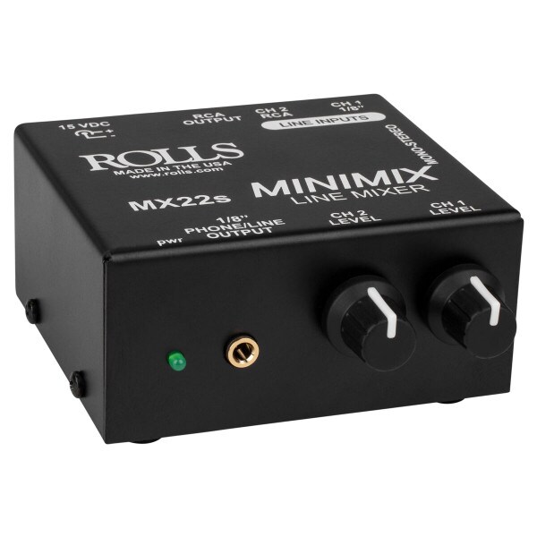 Main product image for Rolls MX22s MiniMix 2 Channel 3.5mm and RCA Mini L 245-1086